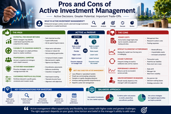 Pros and Cons of Active Investment Management